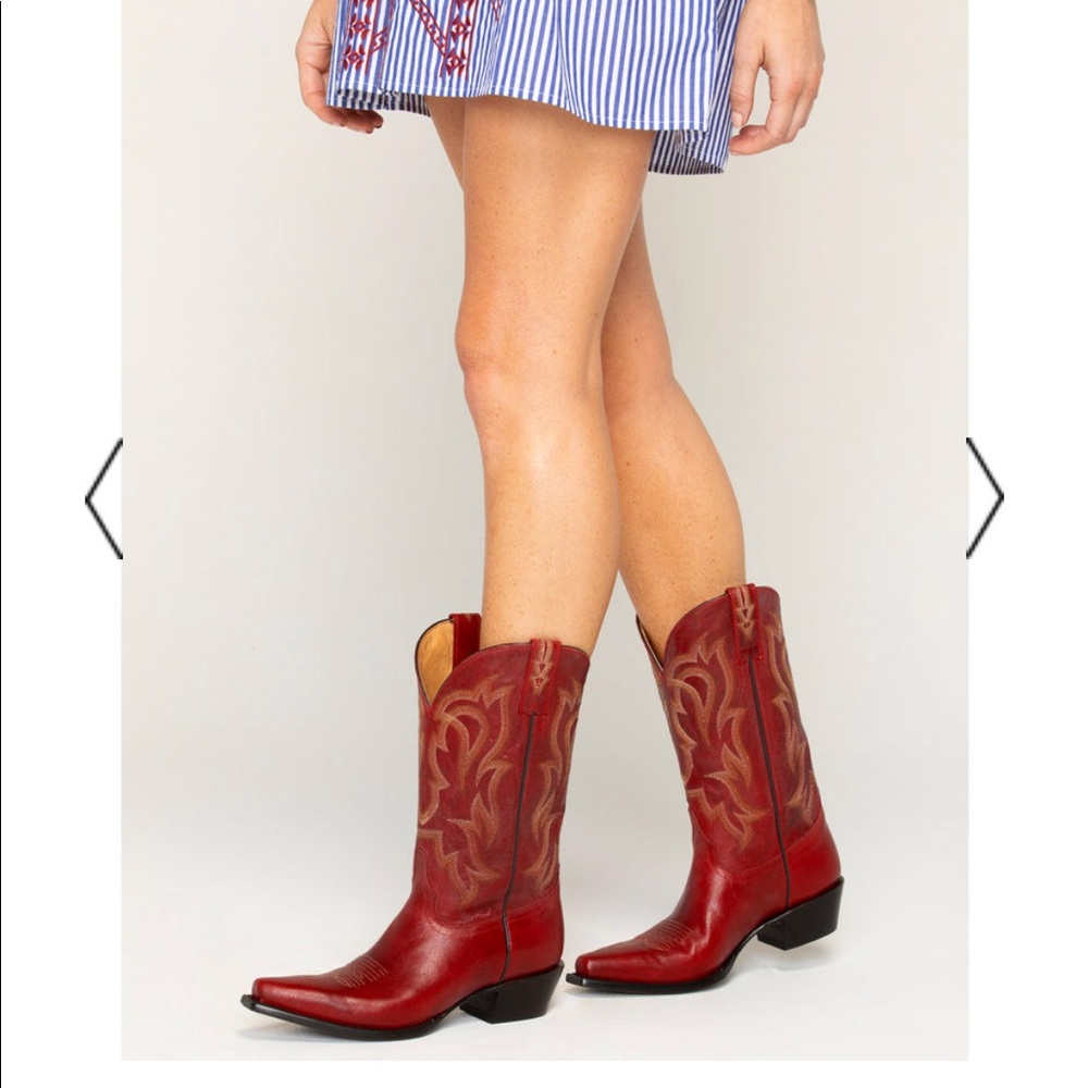 Red cowgirl boots